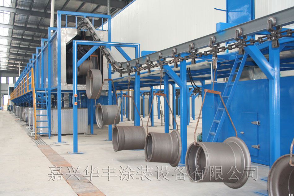 工程機(jī)械車(chē)輪陰極電泳涂裝線(xiàn)前處理