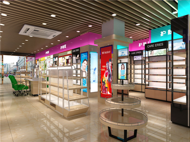 西安化妝品展柜設(shè)計