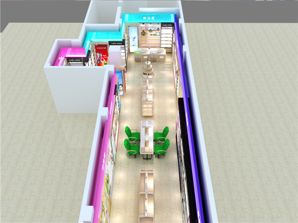 化妝品展柜設(shè)計
